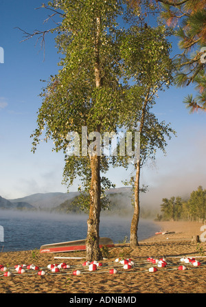 La réserve indienne de North Bay a un unpoilt domaine de la Shuswap Lake près de Tappen British Columbia au Canada c'est pris dans la Banque D'Images