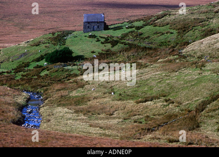 Maison isolée près de Nant y Moch Ceredigion Dyfed West Wales UK Banque D'Images