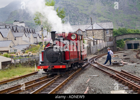 Prince à Blaenau Ffestiniog moteur Gwynedd au Pays de Galles Banque D'Images