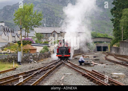 Prince à Blaenau Ffestiniog moteur Gwynedd au Pays de Galles Banque D'Images