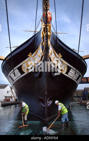 Le SS GREAT BRITAIN BRISTOL EN CALE SÈCHE, au Royaume-Uni, OÙ ELLE EST EN COURS DE RESTAURATION JUIN 2005 Banque D'Images