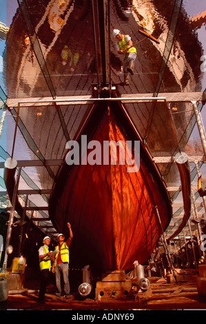 Le SS GREAT BRITAIN BRISTOL EN CALE SÈCHE, au Royaume-Uni, OÙ ELLE EST EN COURS DE RESTAURATION JUIN 2005 Banque D'Images