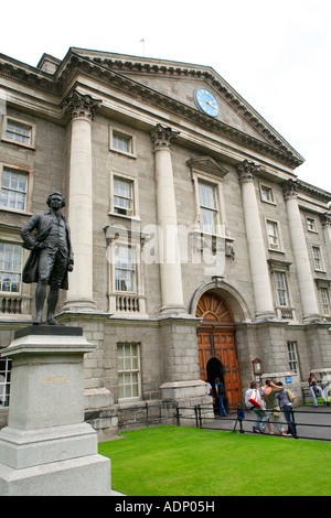 Entrée principale de Trinity College à Dublin en Irlande Banque D'Images