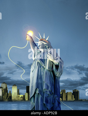 USA - NEW YORK : Liberty Online Banque D'Images