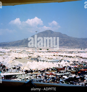 La Mecque Arabie Saoudite Hajj Pèlerins Arafat Jebel-ur-Rahma Banque D'Images