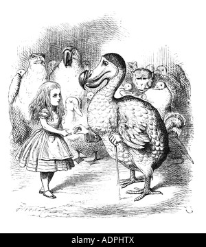 Les illustrations de Lewis Carroll, Alice au Pays des Merveilles par John Tenniel Banque D'Images