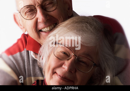 Senior couple smiling Banque D'Images