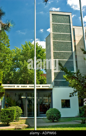 Paris, France, Architecture moderne 'le Pavillon Suisse' le Campus universitaire international de Paris par 'le Corbusier' Banque D'Images