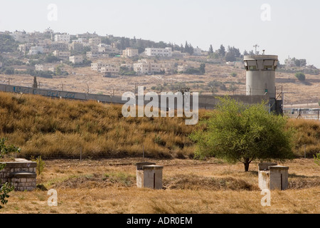 Stock Photo de barrière de Cisjordanie Wall et Fortifications Banque D'Images