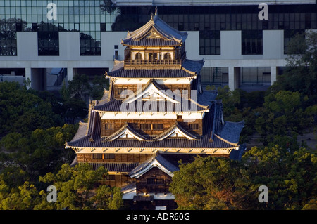 Château d'Hiroshima Hiroshima Japon Asie de l'ouest de la ville Banque D'Images