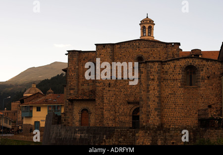 'Santo Domingo' Église bâtie sur Inca Coricancha [Temple du Soleil], Cusco (Cuzco), Pérou, Amérique du Sud, Andes' Banque D'Images