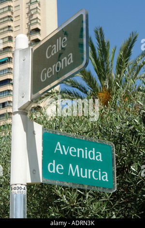 Benidorm Costa Blanca Espagne 2007 de l'UE Banque D'Images