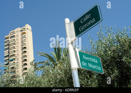 Benidorm Costa Blanca Espagne 2007 de l'UE Banque D'Images