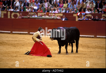 Jerez de la frontera torero el julio a l'étape finale de la corrida Banque D'Images