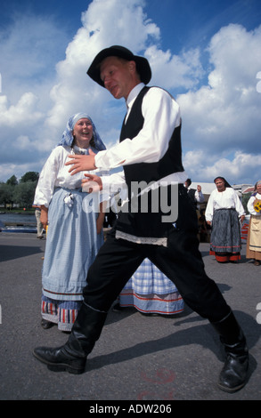 Paysage du marché, chanteurs traditionnels Banque D'Images