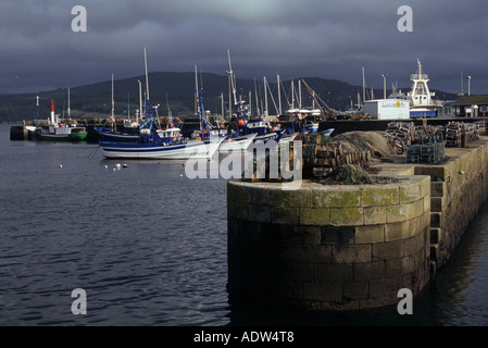 Le port de pêche de Embach Galice Espagne Banque D'Images