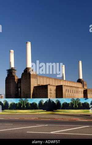 Battersea Power Station à Londres. Banque D'Images