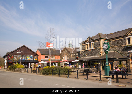 Vallée de Conwy Railway Station Museum, magasins et cafés dans les bâtiments régénérée Betws-Y-coed au nord du Pays de Galles Royaume-uni Grande-Bretagne Banque D'Images