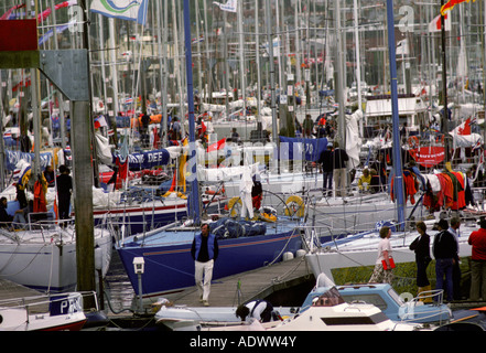 Le port de Cowes, île de Wight, Royaume-Uni Banque D'Images