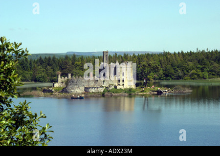 Castle Island Irlande Lough Key Forest Park Banque D'Images