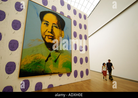 Peinture d'Andy Warhol de Mao au Hamburger Bahnhof art gallery à Berlin Banque D'Images