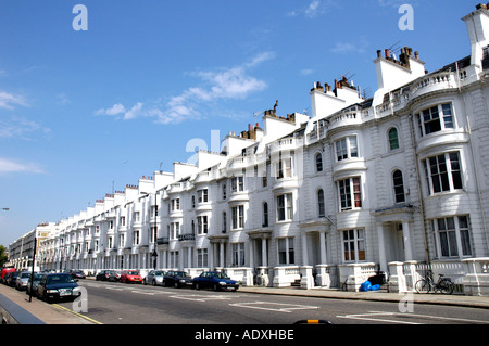 Hôtel particulier maisons près de la gare de Paddington en Angleterre Banque D'Images