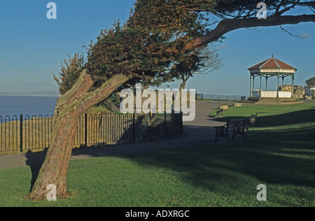 Angleterre Somerset Clevedon Band Stand Banque D'Images