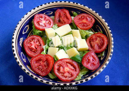 La nourriture grecque Salade méditerranéenne fraîche Banque D'Images