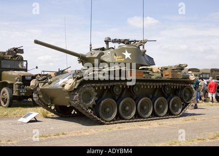 Une Cadillac M24 Chaffee tank léger sur l'affichage à Suffolk Rougham juste en 2006 Banque D'Images