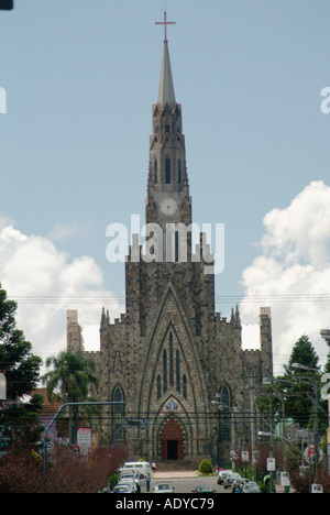 Rio Grande do Sul pierre cathédrale catedral de pedra canela rs Rio Grande do sul temple catholique chrétienne architecture gothique fa Banque D'Images