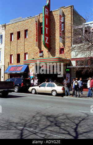 La 6ème rue Austin Texas sxsw Banque D'Images