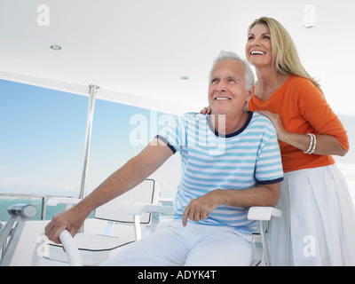 Smiling couple at Banque D'Images