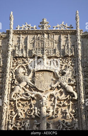 Façade du Musée National de Sculpture une fois le Couvent de Saint Gregorio, Valladolid, Castille et Leon, Espagne Banque D'Images