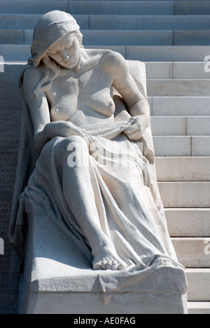 Le Canadian Memorial sur le dessus de la crête de Vimy. Banque D'Images