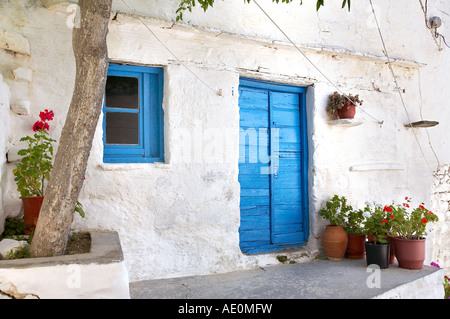 Maison traditionnelle à Ano Syros Banque D'Images