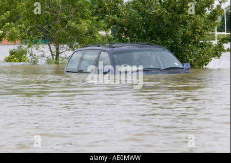 Les inondations au bar sans frais près de Doncaster, dans le Yorkshire du Sud, UK Banque D'Images