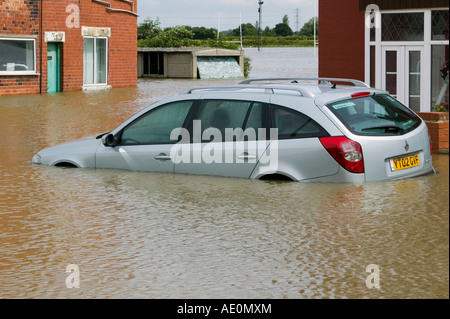 Les inondations au bar sans frais près de Doncaster, dans le Yorkshire du Sud, UK Banque D'Images