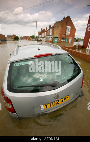 Les inondations au bar sans frais près de Doncaster, dans le Yorkshire du Sud, UK Banque D'Images