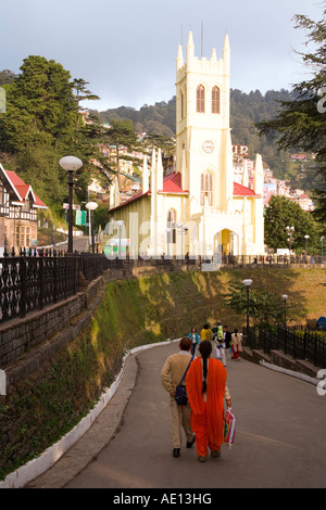 Cathédrale St Michaels à Shimla Shimla Hill Station Mall l'Himachal Pradesh, Inde Banque D'Images