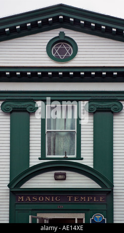 Le Masonic Hall à Lunenburg, Nova Scotia Canada Banque D'Images