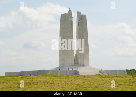 Le Canadian Memorial sur le dessus de la crête de Vimy. Banque D'Images