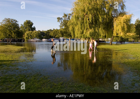 Inondations de 2007 - Henley on Thames - Oxfordshire Banque D'Images