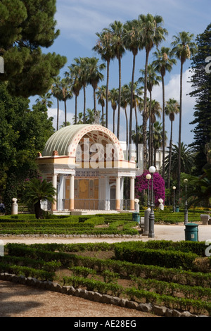 La Villa Giulia Palerme Sicile Italie Banque D'Images