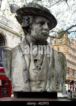 Sir Joshua Reynolds Leicester Square Londres Angleterre Banque D'Images