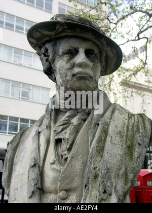 Sir Joshua Reynolds Leicester Square Londres Angleterre Banque D'Images