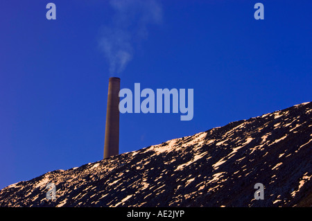 La stabilisation de pente crassier avec Vale Superstack, Grand Sudbury, Ontario, Canada Banque D'Images