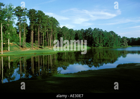 L'Alabama, Robert Trent Jones Golf Trail, Greenville, crête de Cambrian, 4e trou, Sherling Banque D'Images