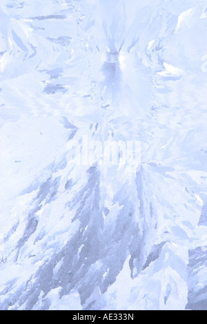 Givre sur une fenêtre Banque D'Images