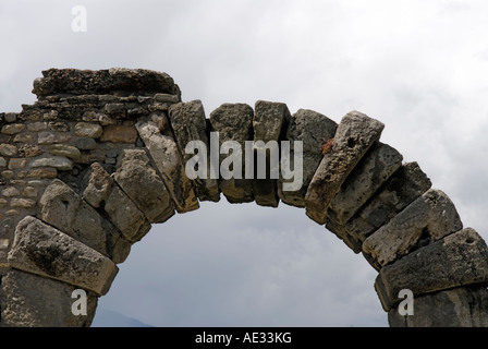 Arc romain avec keystone, Aoste, Italie Banque D'Images