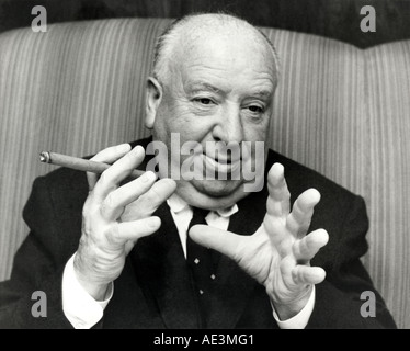 Le producteur du film britannique d'Alfred Hitchcock Banque D'Images